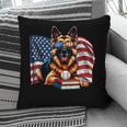 Patriotic German Shepherd Books Baseball USA Flag Vintage Pillowcase