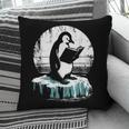 Penguin Reading A Book Vintage Graphic Bookworm Lover Pillowcase
