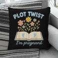 Plot Twist I'm Pregnant Literary Pregnancy Announcement Book Pillowcase