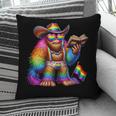 Rainbow Pride Bigfoot Reading Book With Heart Glasses Pillowcase
