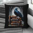 Raven On A Stack Of Books Wisdom Of Odin Pillowcase