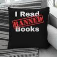 I Read Banned Books Censored Red Stamp Reading Librarian Pillowcase
