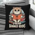 I Read Banned Books Shirt Cat Lover Bookworm Reader Men Women Kids Pillowcase