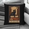 The Reader Cat Book Reading Halloween Tarot Card Pillowcase The Reader Cat Book Reading Halloween Tarot Card Pillowcase