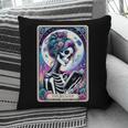 The Reader Tarot Card Reading Skeleton Skull Book Lover Pillowcase