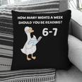 Reading 6-7 Silly Goose Read Books Bookish Bookworm Pillowcase