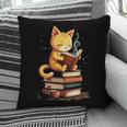 Reading Cat Books Cute Pillowcase