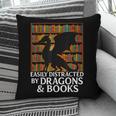 Reading Dragon Easily Distracted By Dragons And Books Pillowcase Reading Dragon Easily Distracted By Dragons And Books Pillowcase