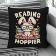 Reading Makes You Hoppier Bunny Book Fans Toddler Kid Pillowcase Reading Makes You Hoppier Bunny Book Fans Toddler Kid Pillowcase