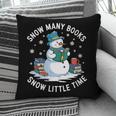 Reading Snowman So Many Books Christmas Books Readers Pillowcase