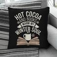 Reading All Winter Cozy Book Lover And Literary Escape Pillowcase