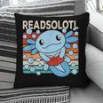 Readsolotl Blue Kawaii Axolotl Book Lover Reading Retro Pillowcase Readsolotl Blue Kawaii Axolotl Book Lover Reading Retro Pillowcase