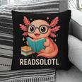 Readsolotl Kawaii Axolotl Reading Book Lover Pillowcase