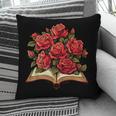Red Roses Flowers Book Floral Pillowcase