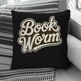 Retro Book Worm Reading For Book Lovers Pillowcase