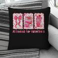 Retro Coquette Bow All Booked For Valentines Book Lover Cute Pillowcase