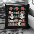 Retro Ghost Reading Book Teacher Librarian Bookish Christmas Pillowcase