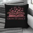 Retro Grow In Grace Wildflower Book Christian Bible Verse Pillowcase