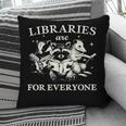 Retro Libraries Are For Everyone Racoon Reading Book Lover Pillowcase