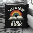 Retro Rainbow Take A Look It's In A Book Reading Pillowcase