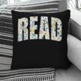 Retro Read Floral Reading Bookworm Librarian Book Lover Pillowcase