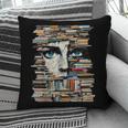 RtY Book Man Graphic Eyes Colorful Art Small Pillowcase
