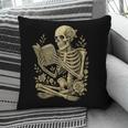 Skeleton Book Floral Skull Halloween Teacher Costume Pillowcase