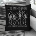 Skeleton Read Banned Books Gain Forbidden Knowledge Pillowcase