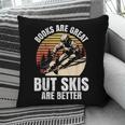 Skier BOOKS ARE GREAT BUT SKIS ARE BETTER Vintage Pillowcase