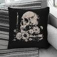 Skull Books Flowers Goth Reader Grunge Dark Alt Aesthetic Pillowcase