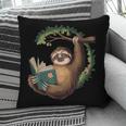 Sloth Reading a Book Lazy Sloth Bookworm Pillowcase