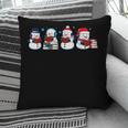 Snowman Reading Books Teacher Librarian Bookworm Christmas Pillowcase