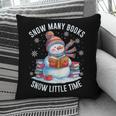 Snowman Reading Snow Many Books Snow Little Time Winter Pillowcase Snowman Reading Snow Many Books Snow Little Time Winter Pillowcase