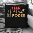 Spanish Reading Book Lover Teacher Maestra Leer Es Poder For Men Women Pillowcase