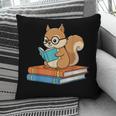 Squirrel Reading Book Glasses Bookworm Librarian Pillowcase