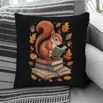 Squirrel Reading Book Lovers Fall Leaves Library Books Pillowcase