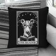 Tarot Card Vintage Whippet Dog Book Lover The Reader Pillowcase
