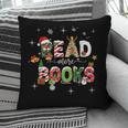Teacher Read More Books Christmas Reading Bookworm Librarian Pillowcase