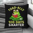 Toad-Ally 100 Days Smarter Frog Reading Book 100 School Day Pillowcase