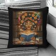 History Month Black Afro Girl Women Book Lovers Flower Pillowcase