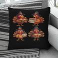 Turkey Reading Books Shirt Thanksgiving Turkey Bookworm Pillowcase