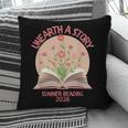 Unearth a Story 2026 Summer Reading Program Flowers Book Pillowcase