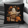Vintage Ghost Book Reading Pumpkin Gothic Halloween Teachers Pillowcase Vintage Ghost Book Reading Pumpkin Gothic Halloween Teachers Pillowcase