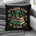 Vintage It's Good Luck To Read St Patrick's Day Book Lucky Pillowcase