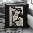 Vintage Vampire Bat Vampire Pin Up Girl Horror Comic Book Pillowcase Vintage Vampire Bat Vampire Pin Up Girl Horror Comic Book Pillowcase
