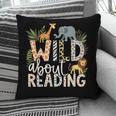 Wild About Reading Animals And Book Lovers Pillowcase