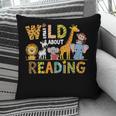 Wild About Reading Kid Love Wild Animal Books Back To School Pillowcase Wild About Reading Kid Love Wild Animal Books Back To School Pillowcase