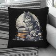Wolf Reading Book Librarian Library Wolves Pillowcase