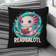 Women's Readsolotl Kawaii Axolotl Reading Book Lover Pillowcase