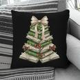 Xmas Tree Books Merry Christmas Coquette Bow Teacher Holiday Pillowcase
